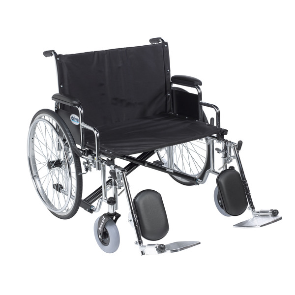 Drive Medical Sentra EC Heavy Duty Extra Wide Wheelchair - 26" Seat std26ecdda-elr